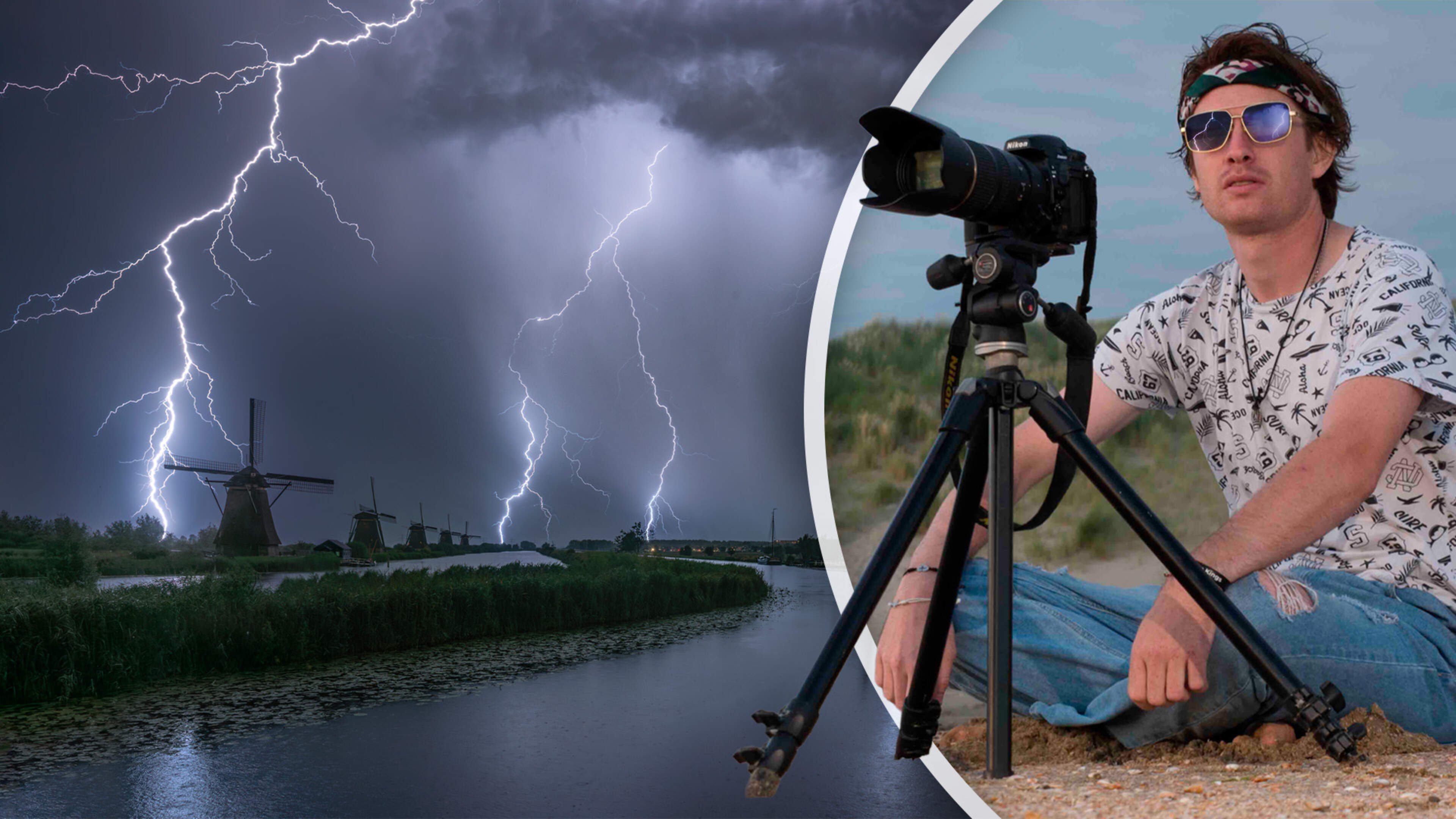 Stormchasers vol adrenaline in jacht op extreem onweer: ’We kregen in één keer de kern over ons heen’